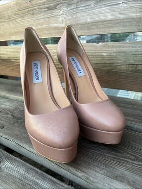 Steve Madden Serrpant Blush Platform Stiletto Pumps | Size 7.5
